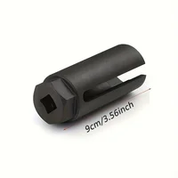 Black Narrow Mouth Oxygen Sensor Sleeve European Style Cxygen Sensing Socket Wrench for Automotive 2
