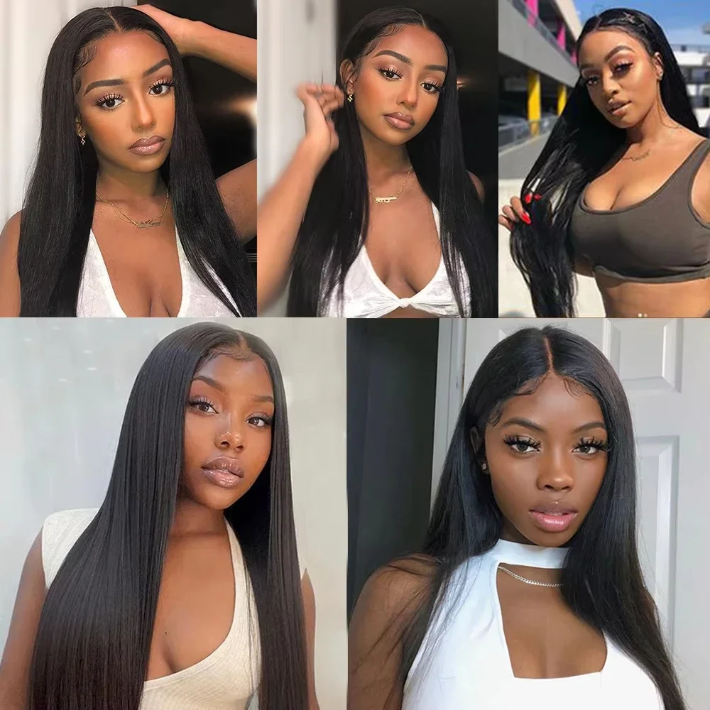Long Human Hair Bundles brazilian Straight Hair Bundles 32 36 38 40 inches 1/3/4 PCS Thick Natural Remy 100% Human wigs