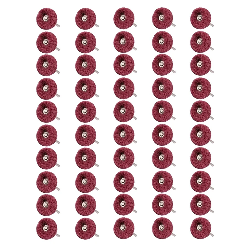 

50 Pc Polishing Buffing Wheel Drills Abrasive Buffing Wheel 240 Grits 1/8Inch Shank Scouring Pad Abrasive Buffing Wheels