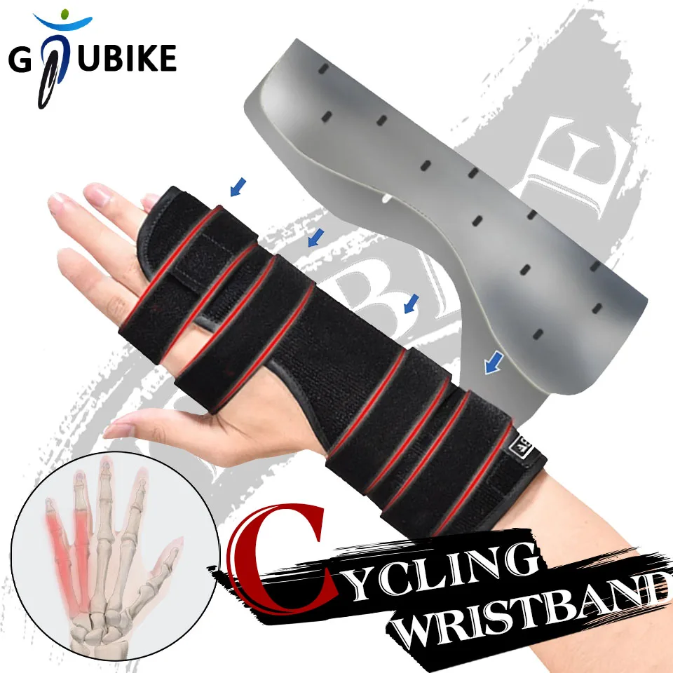 

GTUBIKE 1PCS Finger Finger Sleeve Palm Thumb Support Immobilizer Wrist Splint Sports Cycling Wrist Support Brace Hand Protection