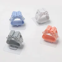 1/2pcs Bathroom Storage Rack Mop Holder Wall Mounted Organizer Broom Hanger Mop Clip Wall Hanging Mop Rack Self Adhesive Hooks 5