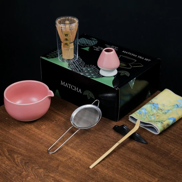  7Pcs Japanese Matcha Tea Set, Matcha Kit with Matcha