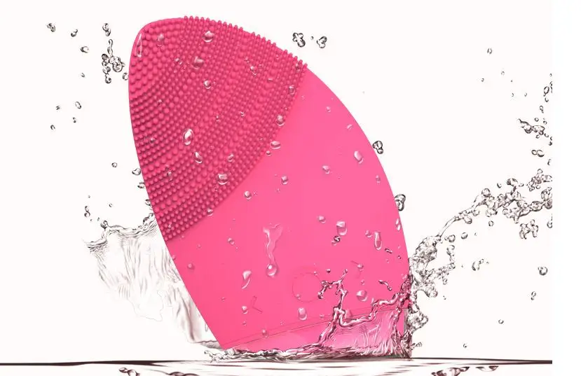 Men women household makeup electronic ultrasonic washing machine silicone cleansing instrument The pore cleaner facial massager