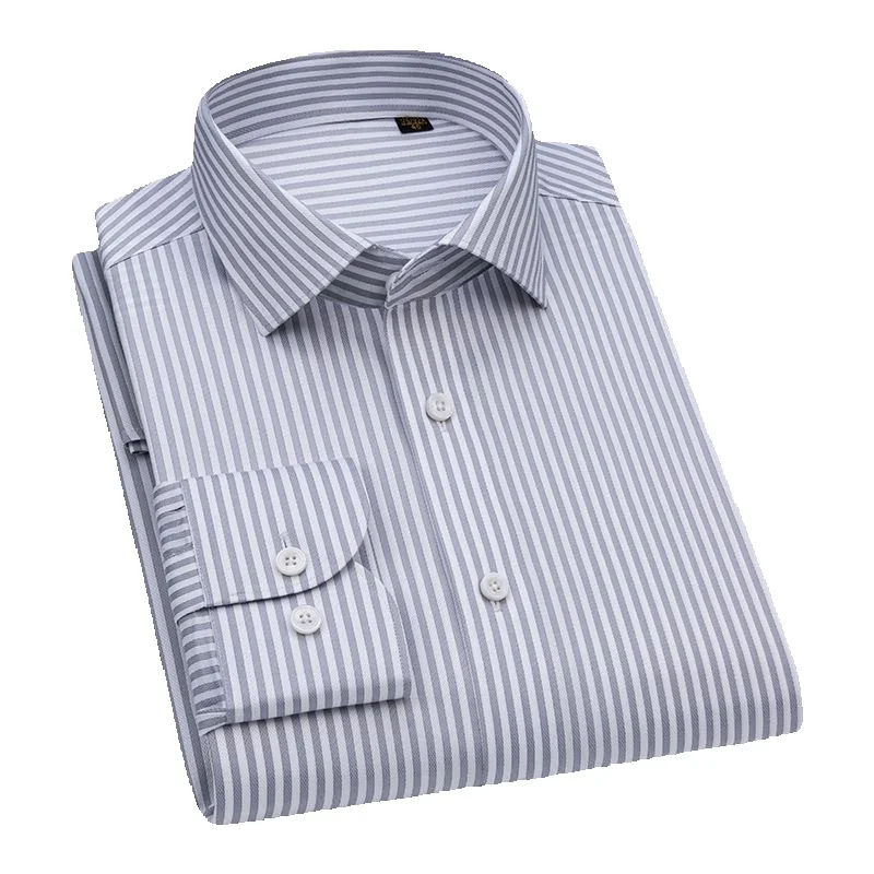 CT 【Fadenzahl 200, vierlagig】DP Ready-to-Wear, bügelfrei, hochwertige, reine Baumwolle, Langarm, für Herren, Business, Professional_voghion.com