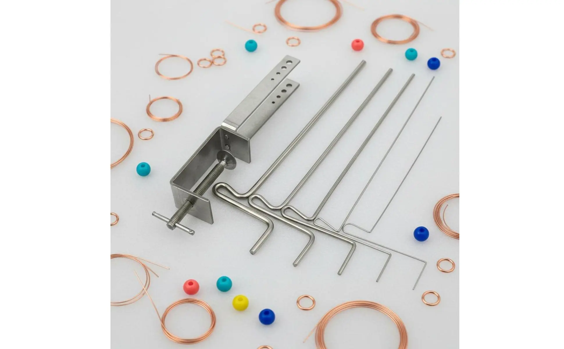 Stepped Wire Looping Rod Sturdy Metal Construction Jewelry Wire Wrapping Rod Set Hoop Circlet Making Tool DIY Accessible