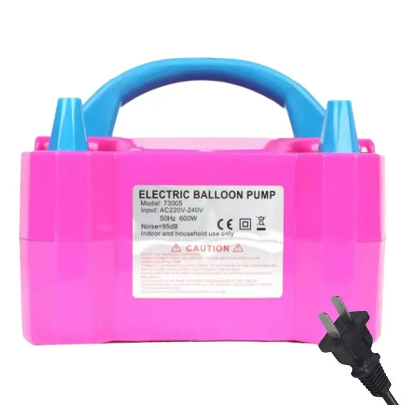 

Electric Balloon Inflator Pump Dual Nozzle Balloon Inflator Pump 110V 600W Balloon Blower Rose Red Quick Fill Pump For Birthday