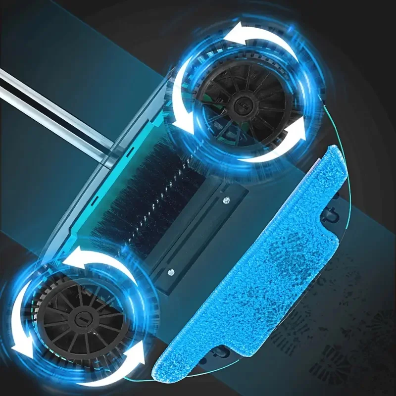 مكنسة دفع يدوية متعددة الوظائف ، مكنسة كهربائية 3...