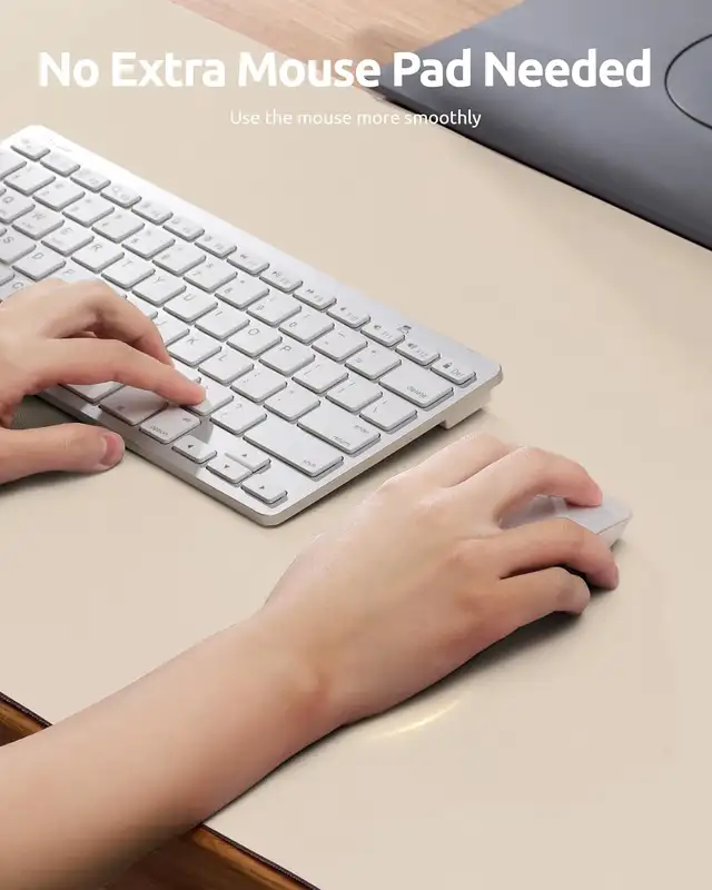 Large Mouse Pad,Office Desk Mat, Leather Desk Pad Protector, Non-Slip PU Leather Desk Blotter, Laptop Desk Pad - Image 3