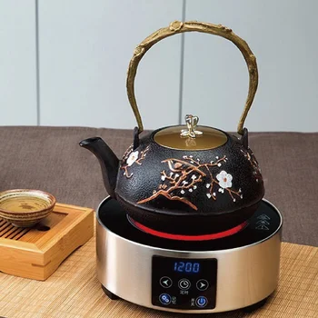 Smart Electric Ceramic Stove Timing Tea Maker Keep Warm Tea Stove 13 Gear Heating Stove Multifunction Boiling Water Heater 1200W 1