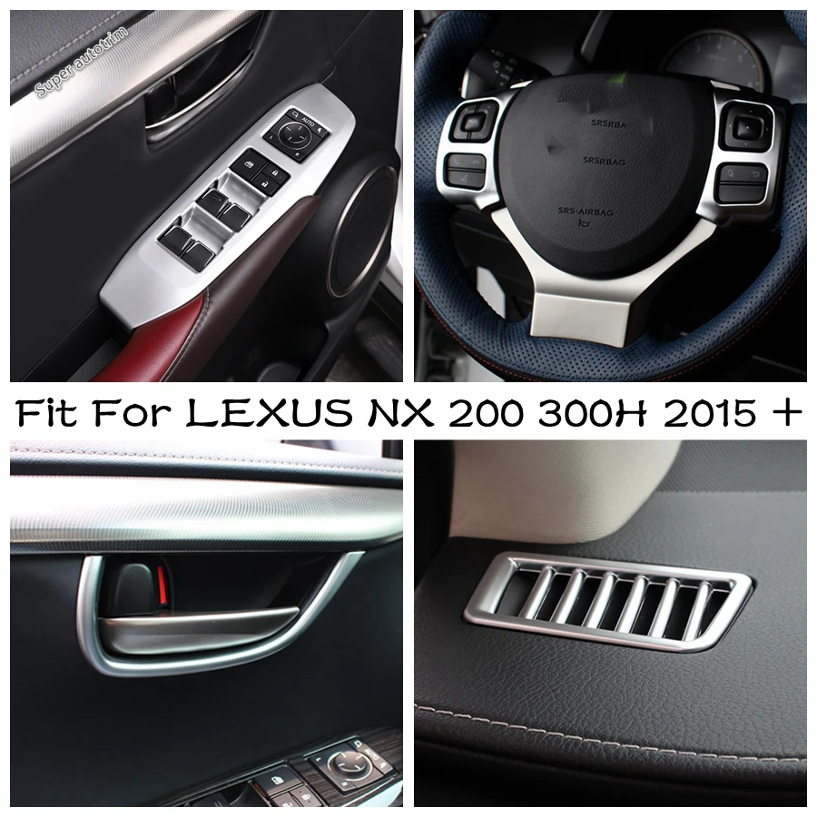 Matte Accessories Fit For LEXUS NX 200 300H 2015 2020 Door Armrest