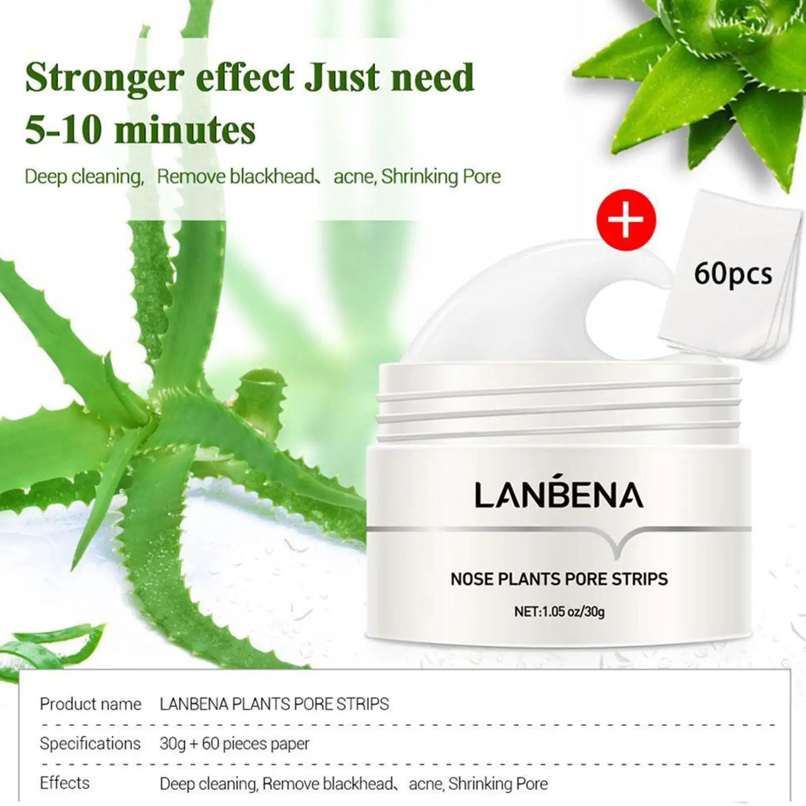 LANBENA – masque dissolvant de points noirs pour le nez, nouveau Style,  masque noir pour Peeling, traitement de l'acné, nettoyage en profondeur,  soins pour la peau, corée - AliExpress