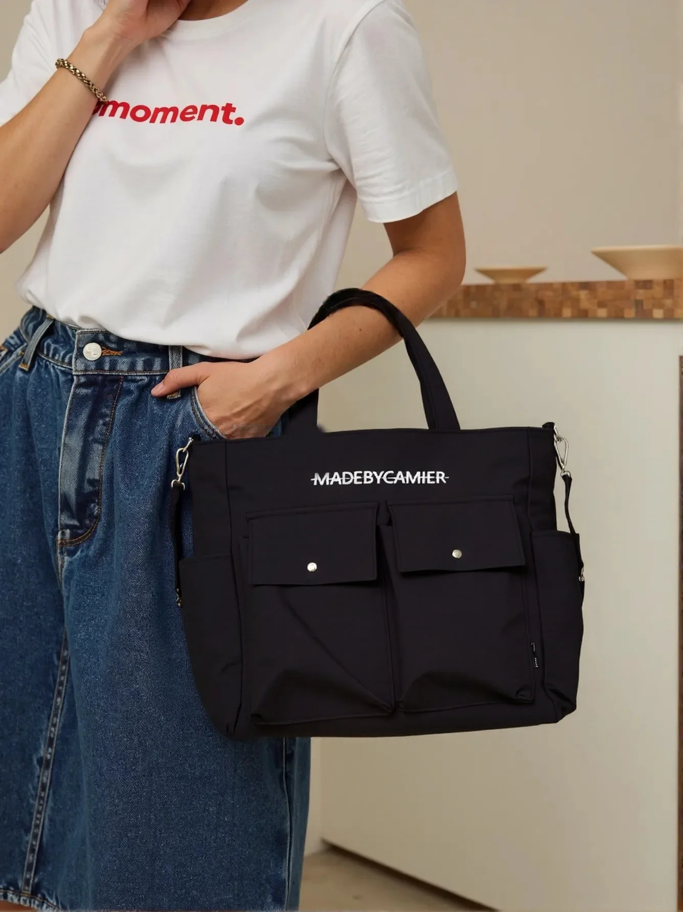 Large Capacity Women's Crossbody Bag Multiple Pockets Fashion Tote Bag Daily Commuting Handbags