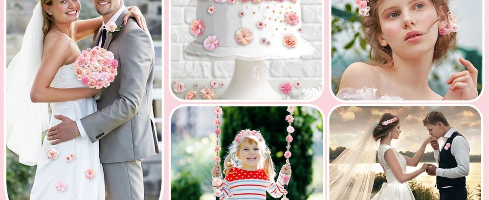 20 Stück Rose künstliche Blumen gefälschte Blume Kombination Hochzeit Hochzeit Dekoration für zu Hause Raum dekor DIY Handwerk Geschenke Zubehör – Detail 2