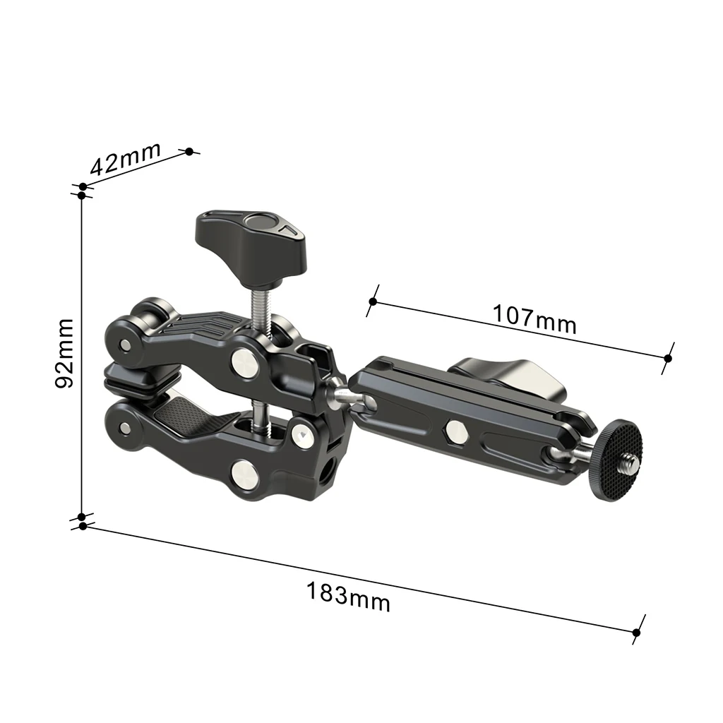 DSLR ī޶ ޴      ġ Ʈ, 360     ,  Ŭ, 1/4 ġ, 2kg 