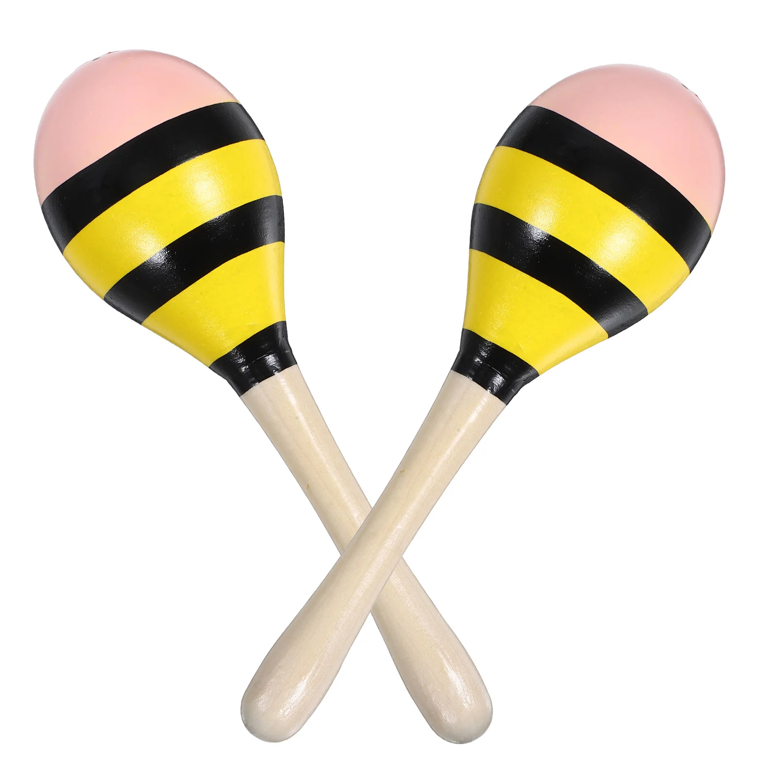 Maracas 2pcs Small Musical Instruments Auditory Training Maracas Mexican Party Favor Percussion Instrument Wooden Sandhammer