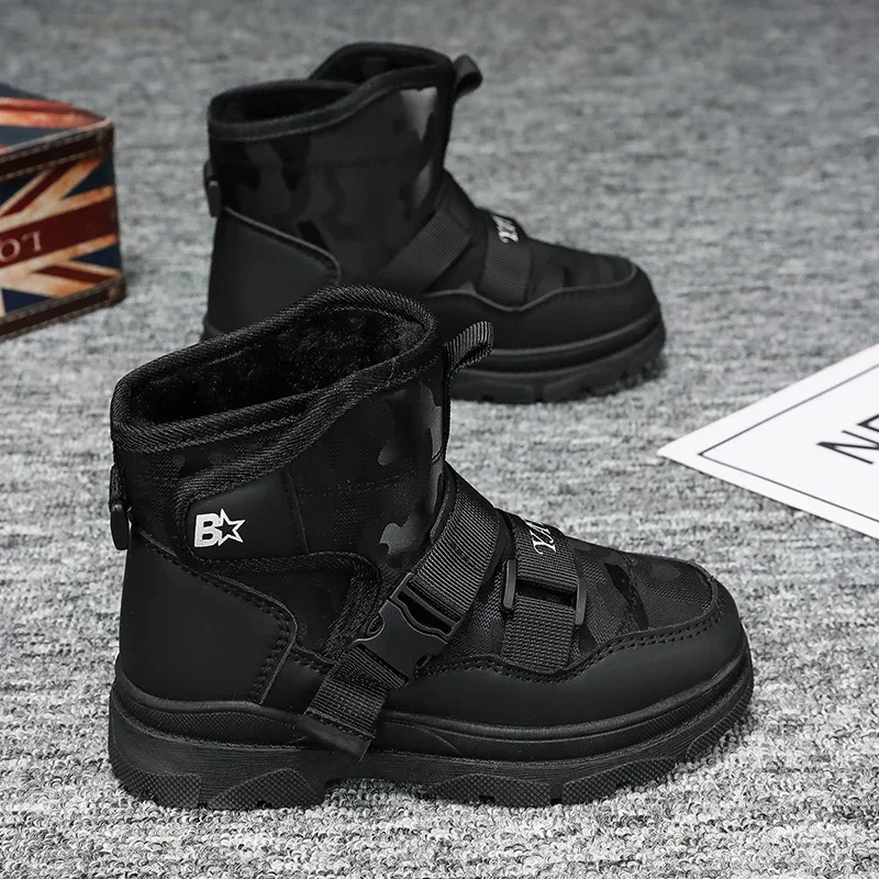 Kinder schuhe größe 31-39 winter kinder schnee stiefel Koreanische stil fashi casual jungen und mädchen wasserdicht_voghion.com