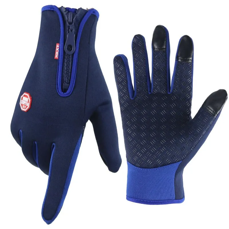 Ski gloves Touchscreen Fleece Warm Gloves Outdoor Cycling Driving Waterproof Cold Gloves Windproof Non Slip Womens Men Winter Ski Glove