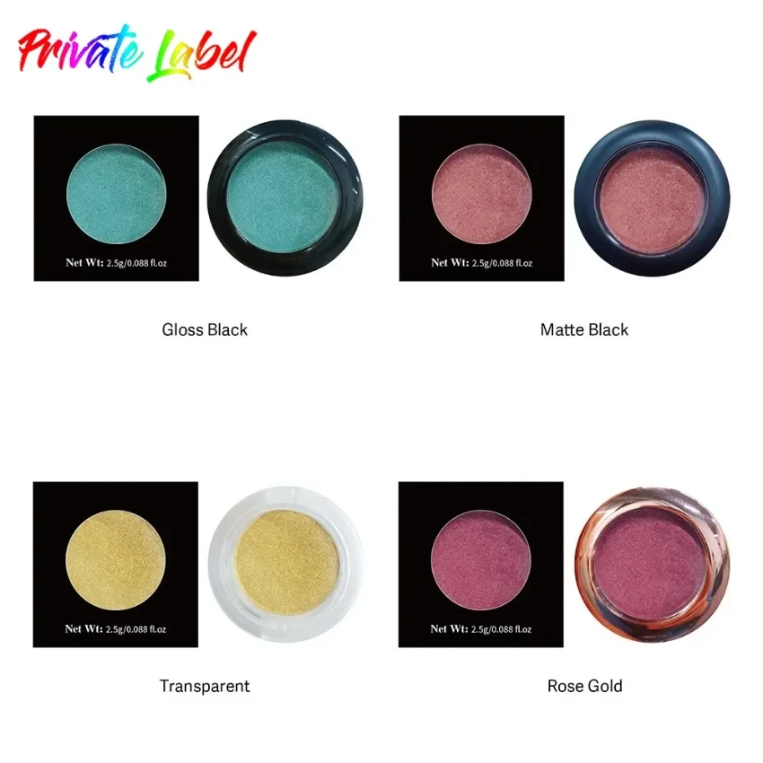 

Private DIY Single-color Eyeshadow Powder Palette Matte Shimmer Glitter Pigment Long Lasting Waterproof Eyes Beauty Makeup Bulk