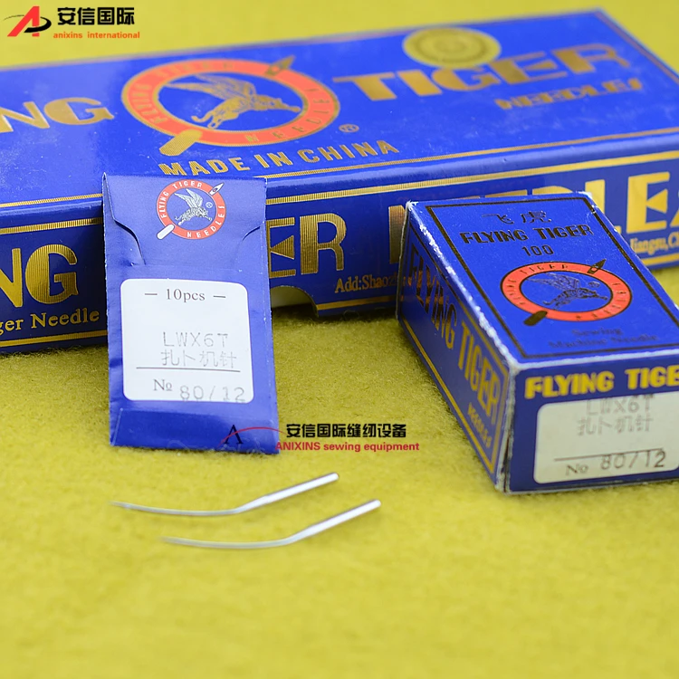 10pcs 1bag 국내 플라잉 타이거 재봉틀 바늘 Lwx6t 재봉틀 재봉틀 바늘 재봉틀 바늘 LW * 6T