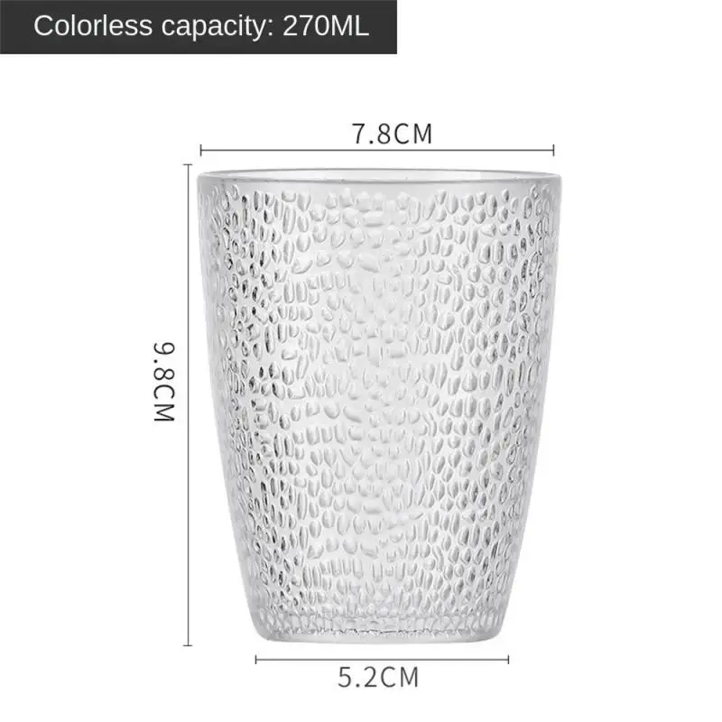 Acrylic Drinking Glasses Set Reusable Drink Tumblers Unbreakable Reusable Plastic Cups 270ML Dishwasher Safe tumbler cup