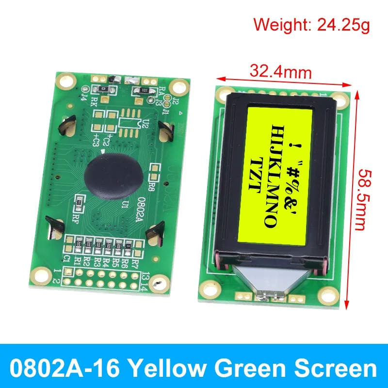 Enhanced LCD Module with Blue-Green Screen and I2C Interface for DIY Electronics Projects