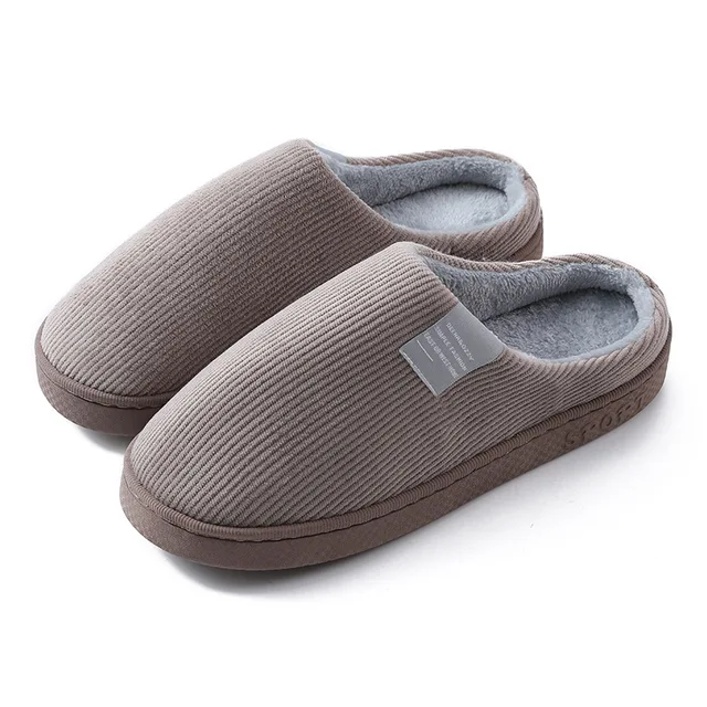 Women Winter House Slippers Solid Shoes 