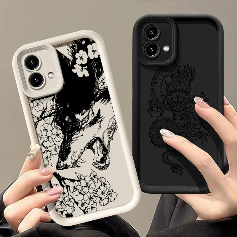 Fashion Fox Dragon Tiger Phone Case Cover