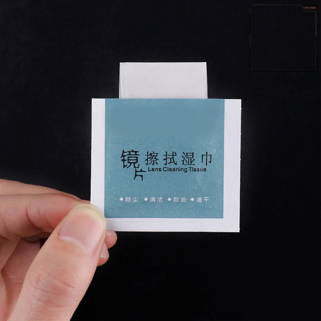 Glasses Cleaning Wipes 100Pc/Box Wipe Glasses Disposable Cleaning Paper Wipe Mobile Phone Screen Cloth Lens Paper