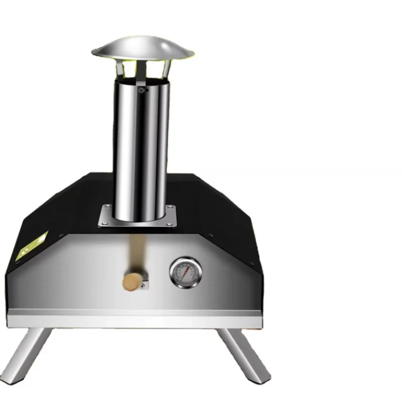Portable Pizza Oven Wood Fired Food Grade Stainless Steel for Outdoor BBQ Picnics Baking Pizza Bread Shrimp Sausag equipment 4