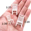 Scale 1:20 1:25 1:30 Miniature Chairs Model ABS Indoor Materials Kits Diy Scene Layout Diorama Kits 10Pcs/Lot 3