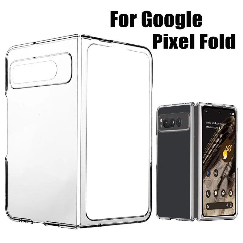 For Google Pixel Fold Clear Case Scratch-Resistant Shockproof Phone Fundas Ultra Thin Mobile Phone Shell for Pixel Fold Cover