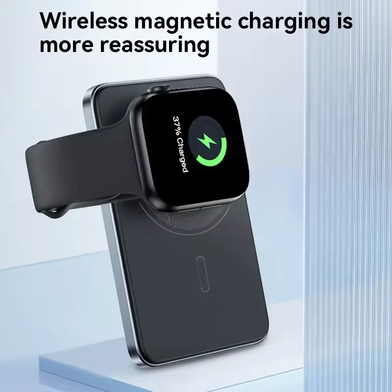 Original 10000mAh Thin Magnetic Wireless Power Bank PD25W Fast Charging Portable External Battery for Magsafe For iPhone Samsung 5