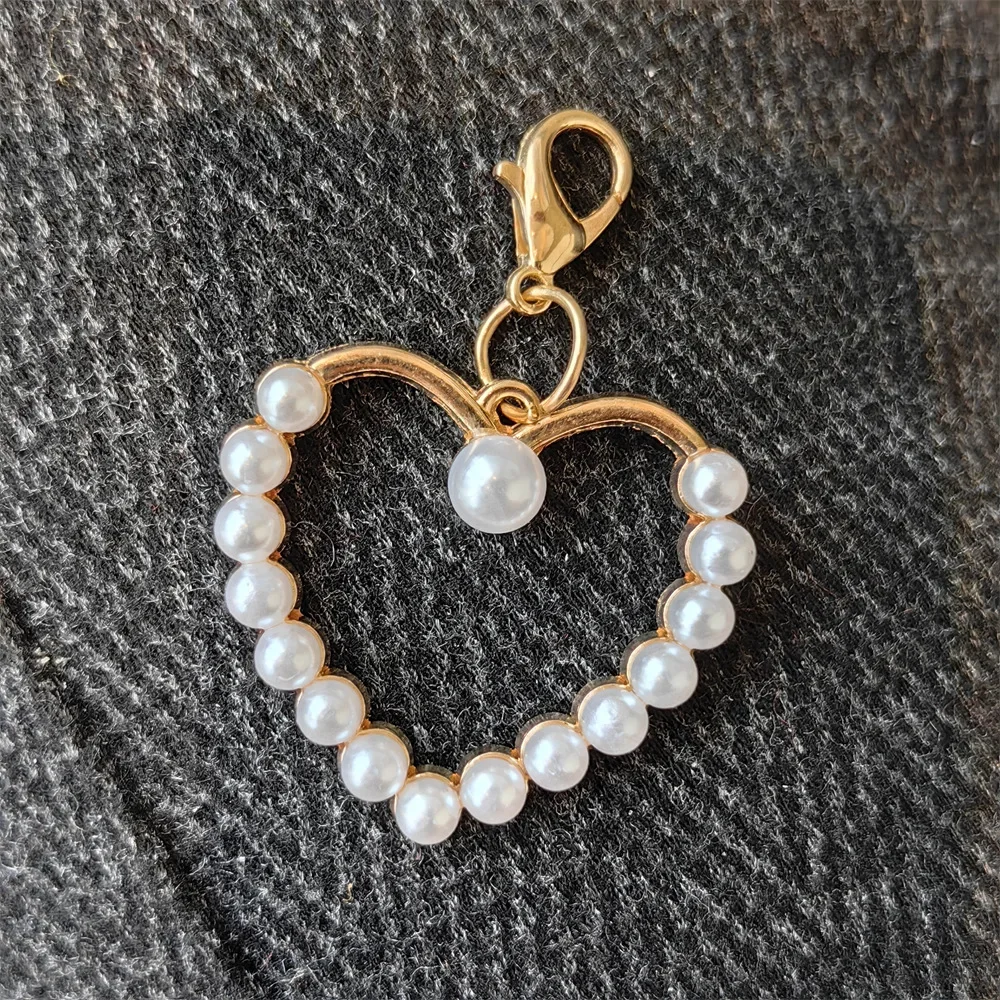 4 Stück/6 Stück Premium Schmetterling Dekoration Schnallen Schnürsenkel Charms für Sneakers Dekorationen Schuh Charms Gold Perle Herz Schnürsenkel – Detail 8