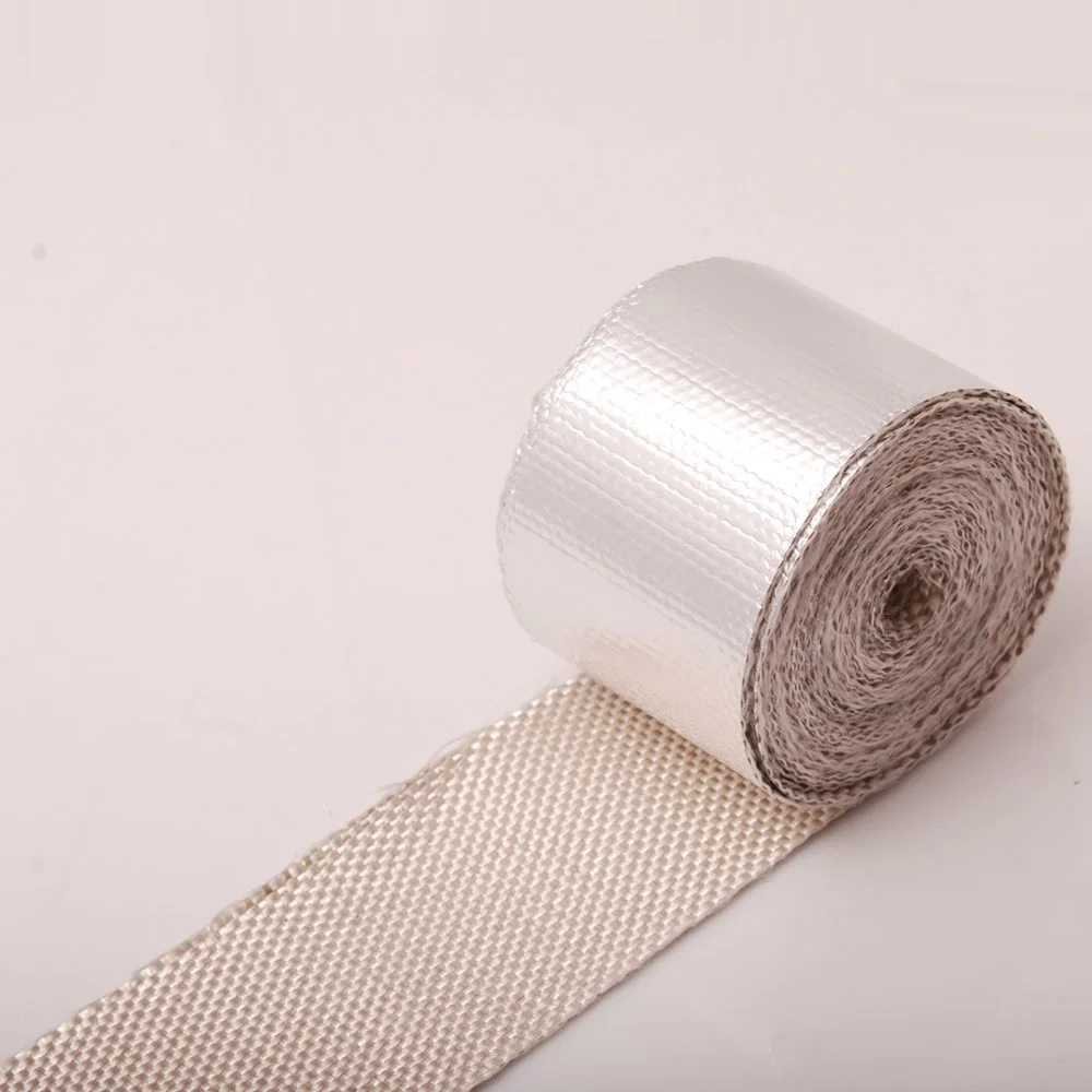 Bende Termiche Moto 1 Pz Scarico Scudo Termico Nastro Avvolgente Moto Di Scarico Nastro Termico Collettore Tubo Di Calore Nastro Avvolgente Protezione Termica Con Fascette Inossidabili Benda Termica P - Foto 4