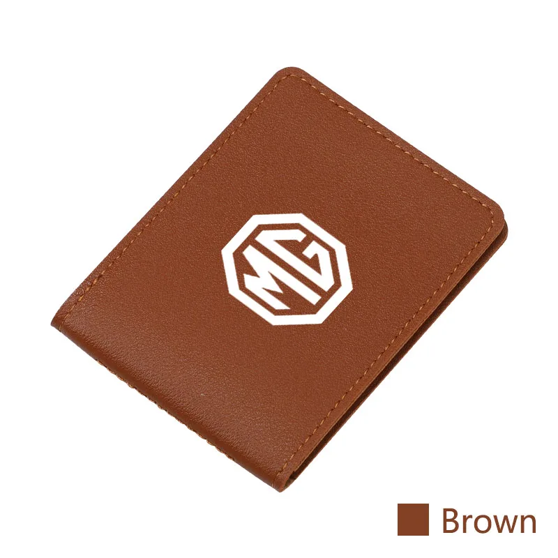 Premium Leather Car Logo ID Document Holder Card Cover