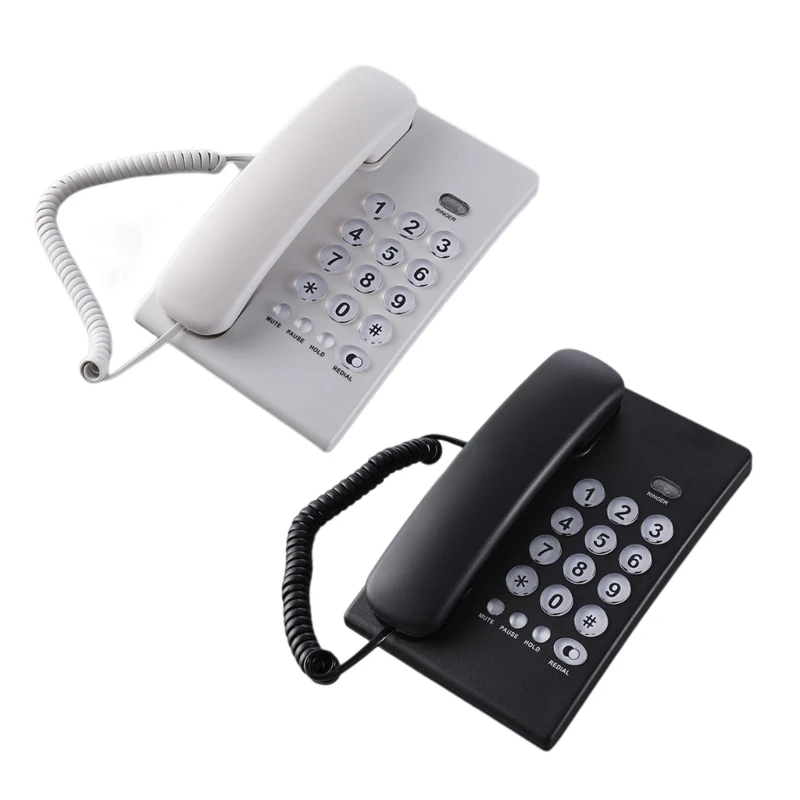 K1AA Fixed Telephone Home Corded Landline Corded Desk Phone Caller Wire Telephone