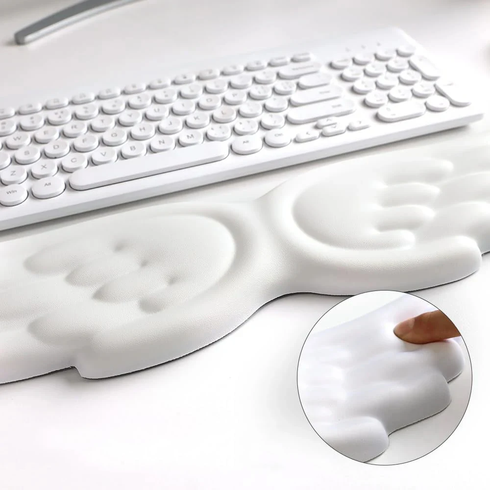 Ergonomic Memory Foam Wrist Rest Pad for Typing and Gaming