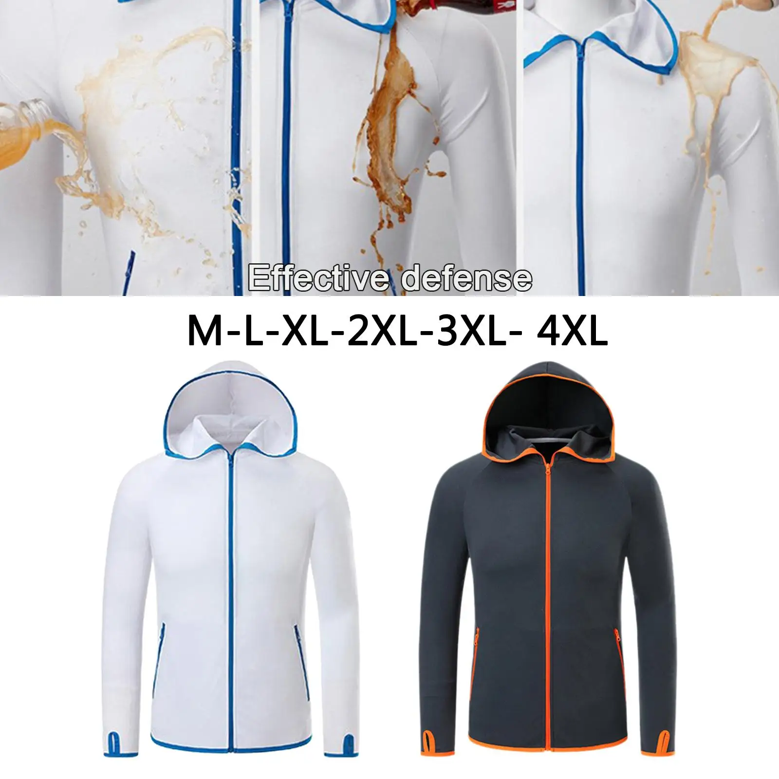 Outdoor light Hooded Jacket Through Protective Shirt for