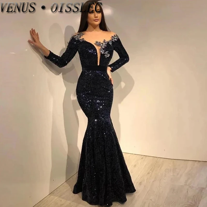 

2023 Summer Elegant Woman Dresses Pleated Beading Prom Dresses Long Sleeved V-neck Party Dresses Luxury Evening Formal Clothes