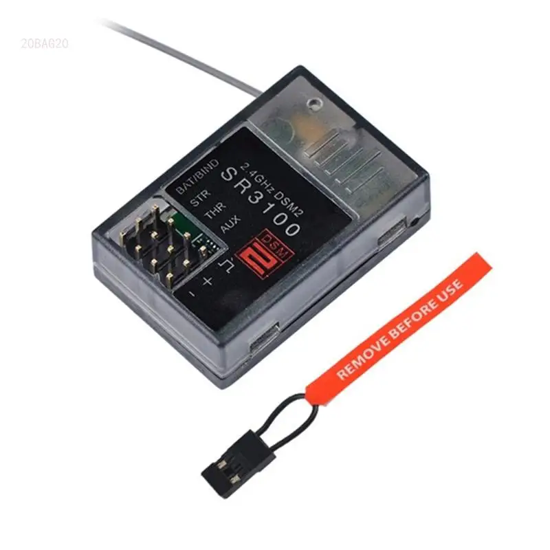 

SR3100 DSM2 Receiver 2.4GHz 3-Channel Receiver for DX3R DX5C Car