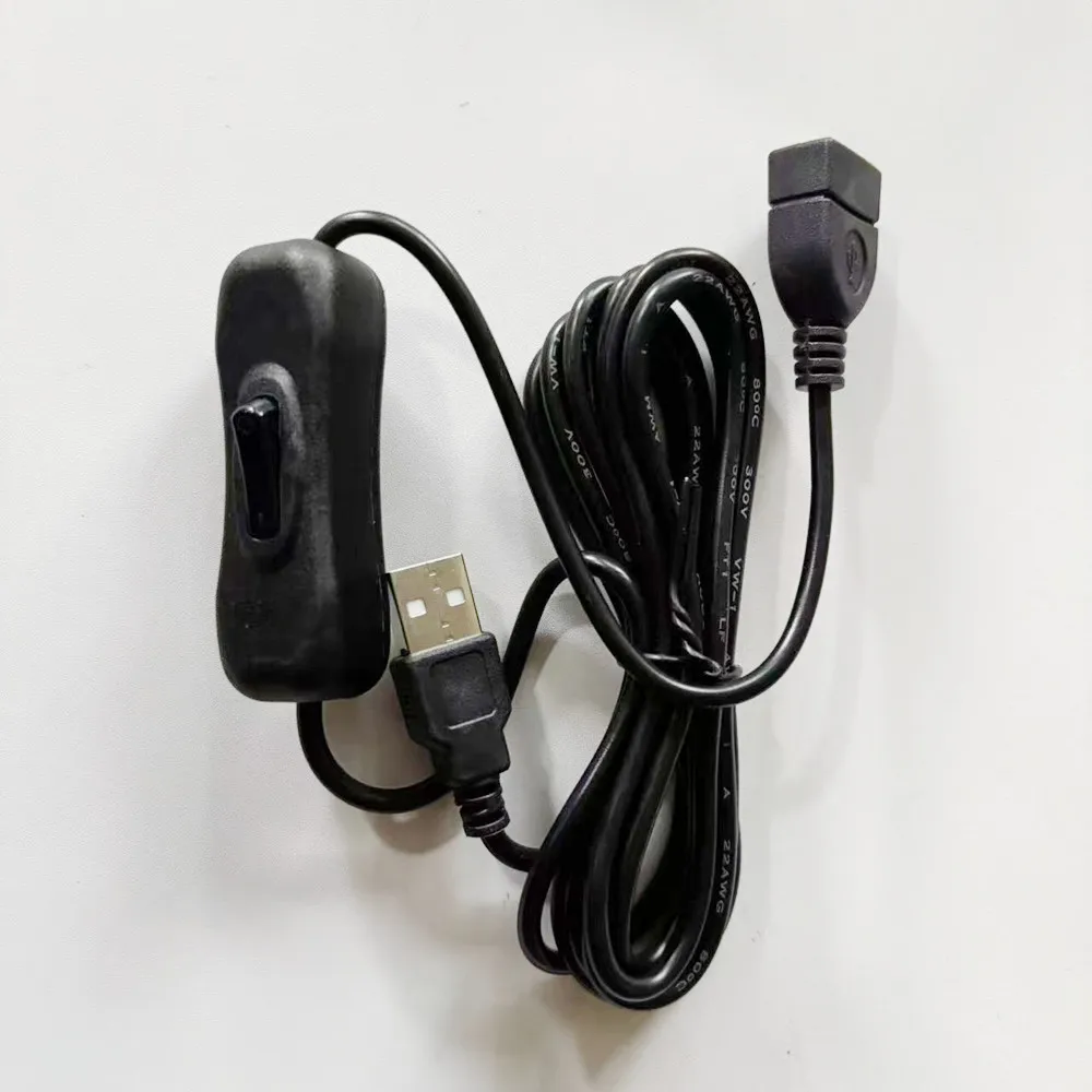 USB Extension Cable with On/Off Switch for Power Control – 1/2 Meter Length
