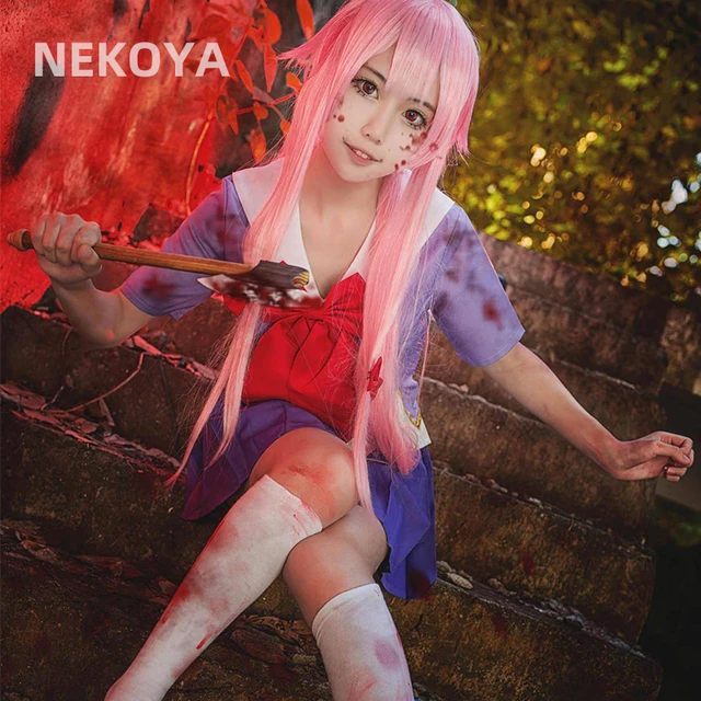 Future Diary Mirai Nikki Gasai Yuno Cosplay Shoes S008 - AliExpress