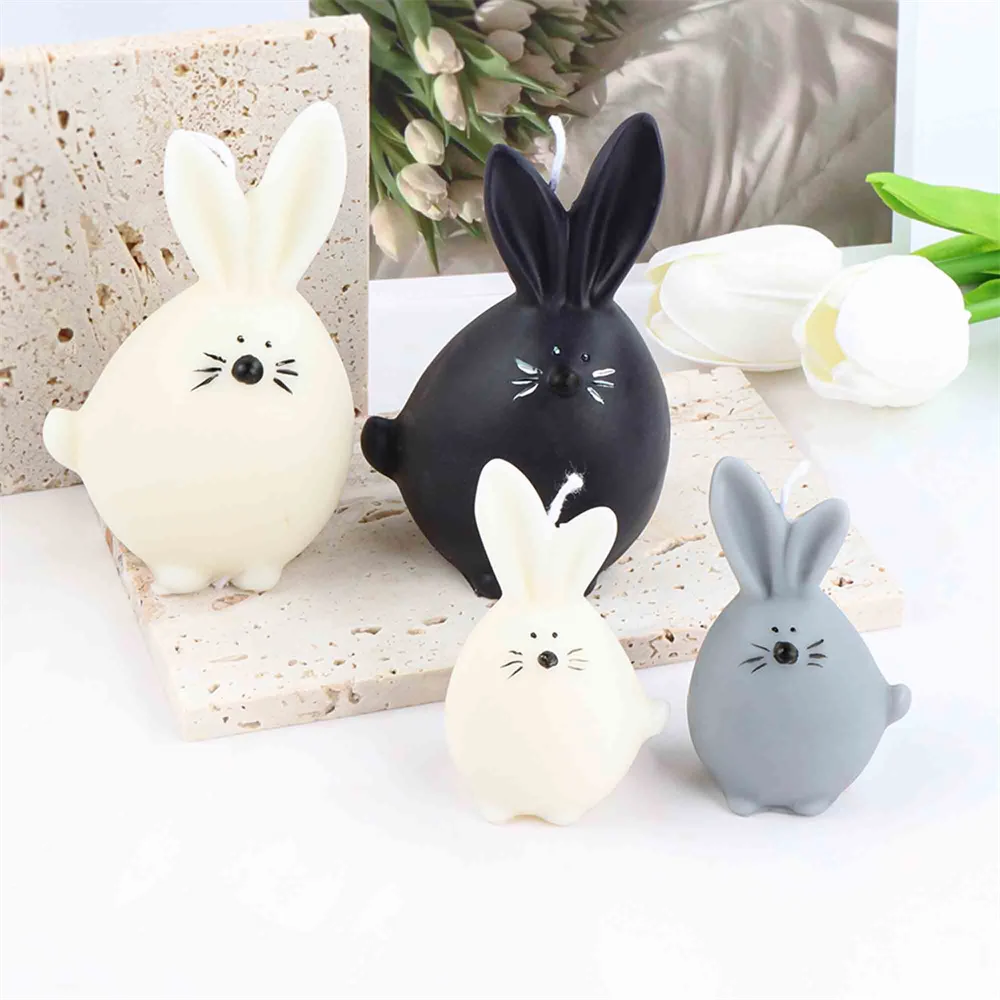 

Crafts Home Decoration Rabbit Chinchillas Silicone Candle DIY Mold Animal Cake Make Soap Resin Tools Cute Birthday Holiday