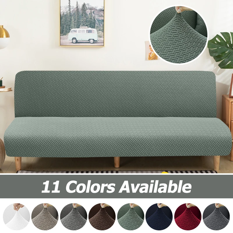 

Armless Futon Cover High Stretch Plaid Fabric Sofa Bed Cover Couch Cover For Home Furniture Protector For Kids Pets Dog And Cat