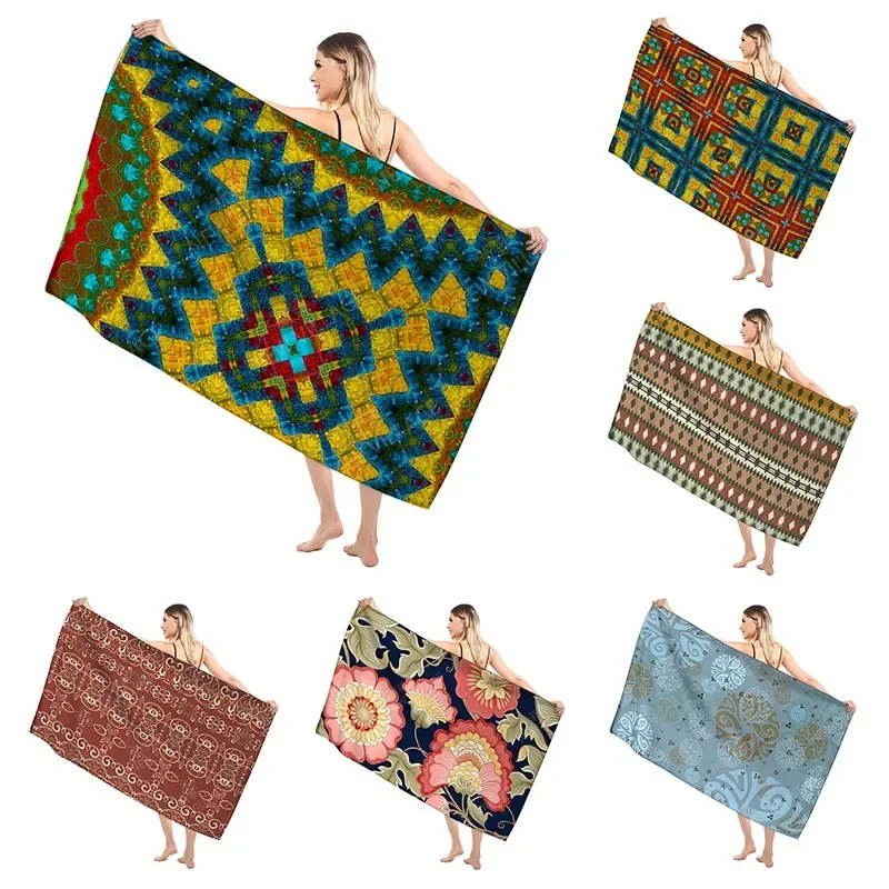 

Mandala Bathroom Bath towels for adults sauna Vintage beach towel Gym towel set Large hotel woman shower quick drying microfiber