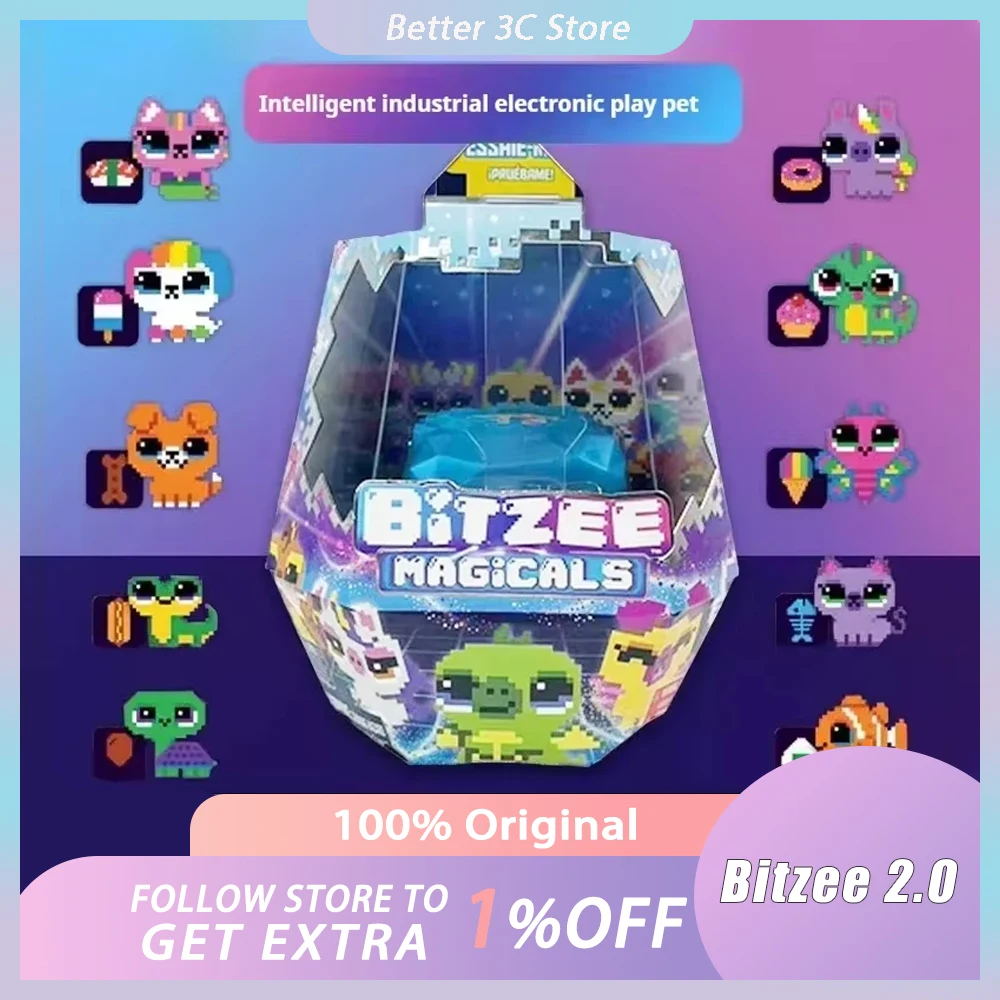 Bitzee 2.0 Magicals Electronic Digital Pet Spinmaster Digital Pet Interactive Toys Virtual Game Smart Tamagotchi Kid Gift