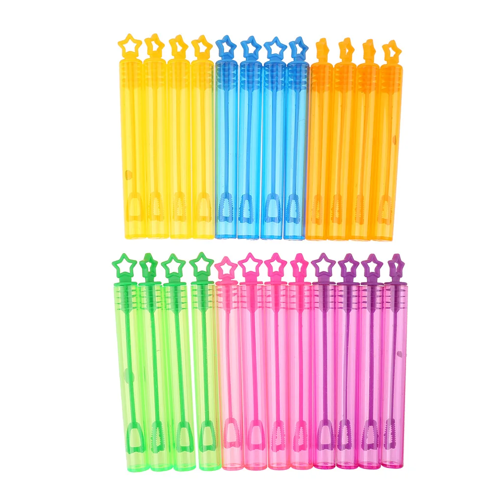 12/24pcs Empty Bubble Blowing Maker Without Water Soap Bottle Tube Romantic Plastic Outdoor Games for Birthday Party Decoration