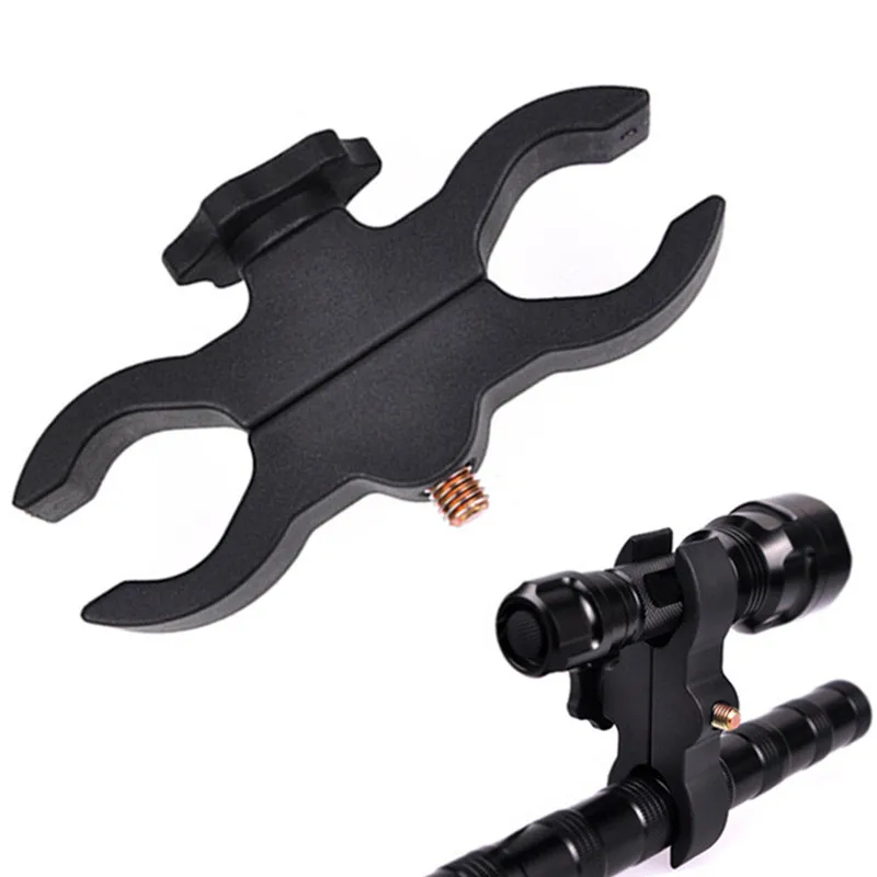 

New upgrade LED Flashlight Mount Bracket Flash Torch Holder Front Light Clip Clamp Lantern Tactical Hunting Gun Accessories