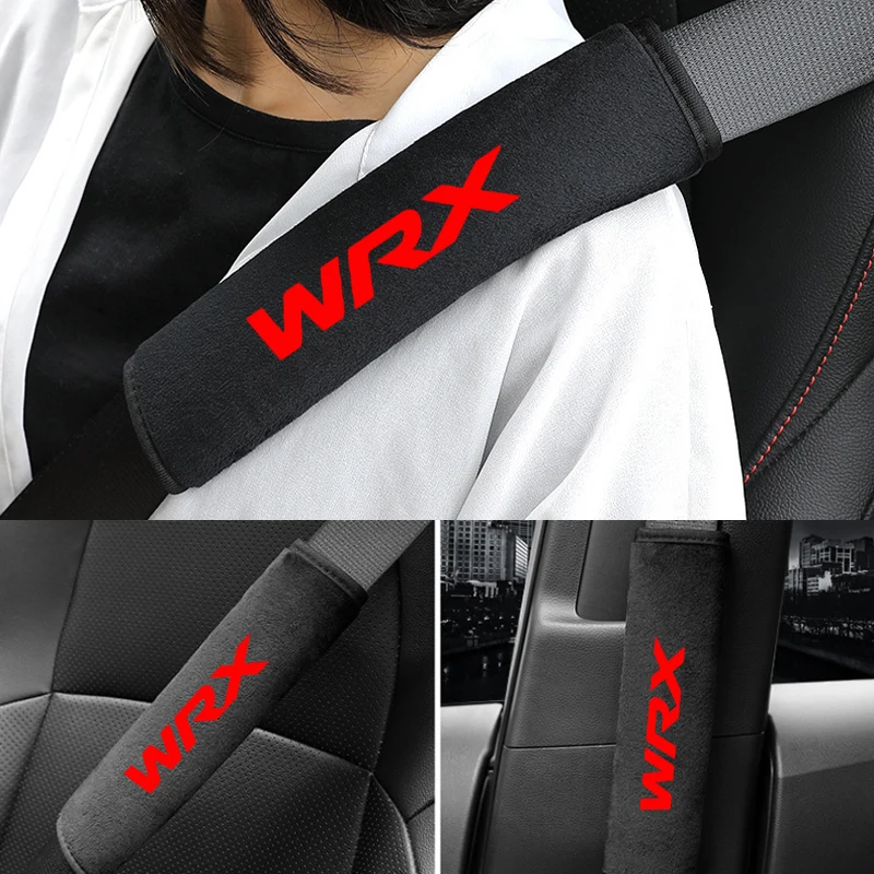 2개 부드럽고 편안한 자동차 안전벨트 쿠션 자동차 어깨 패드 안전벨트 스바루 WRX 임프레자 레거시 BRZ XV 포레스터 차량용