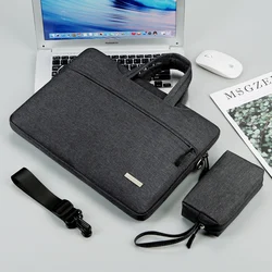 Waterproof Laptop Shoulder Bag and Handbag Briefcase Sleeve - 15.6 inch (Dark Grey)